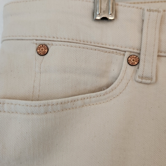 Talbots Slim Ankle Flawless Five-Pocket Off White 12p Jeans - Picture 6 of 7
